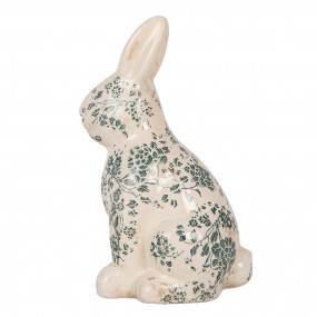 26CE1955L Decorative Figurine Rabbit 16x12x28 cm Beige Ceramic