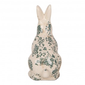 26CE1955M Decorative Figurine Rabbit 13x10x21 cm Beige Ceramic