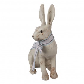 26PR2607 Figurine Lapin 20x11x28 cm Beige Vert Polyrésine Accessoires de maison