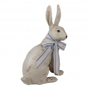 26PR2607 Figurine Lapin 20x11x28 cm Beige Vert Polyrésine Accessoires de maison