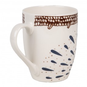 26CEMU0167 Mug 300 ml Blanc Marron Céramique