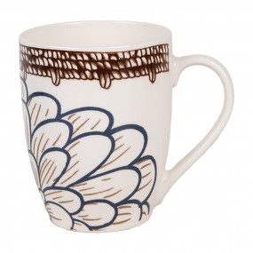 26CEMU0169 Mug 300 ml Blanc Marron Céramique