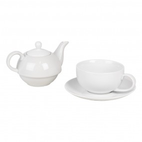 26CETEFO0001 Tea for One 350 ml White Ceramic Tea Set