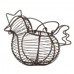 26Y5702 Egg basket Chicken 23x14x17 cm Brown Metal