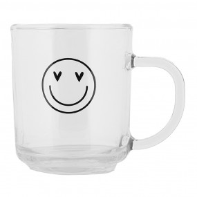 2BHSGL0014 Tazza da tè 200 ml Trasparente Vetro Smile