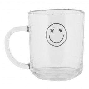 2BHSGL0014 Tazza da tè 200 ml Trasparente Vetro Smile