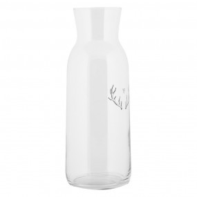 2NWVGL0001 Carafe 1000 ml Transparent Verre Bois de cerf