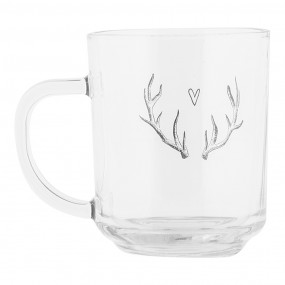 2NWVGL0003 Tea Glass 200 ml Transparent Glass Antler