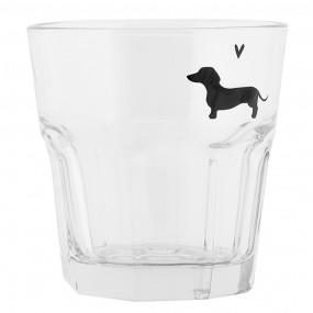 2PWSGL0006 Verre d'eau 200 ml Transparent Verre Teckel Gobelet