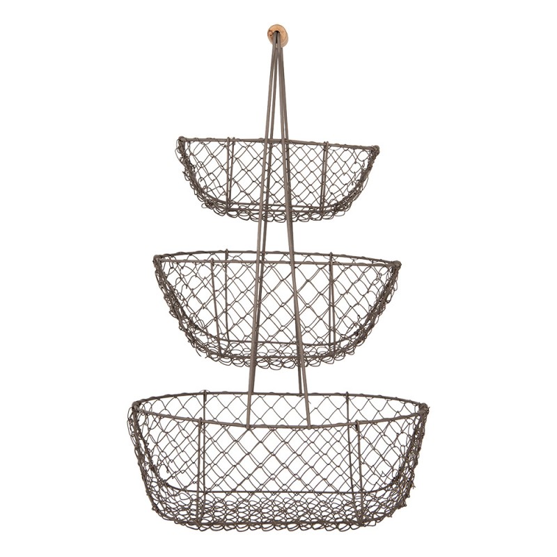 6Y5722 Storage Basket 30x22x50 cm Black Metal