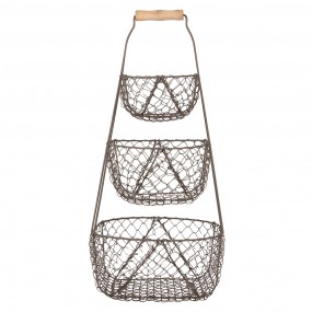 26Y5722 Storage Basket 30x22x50 cm Black Metal