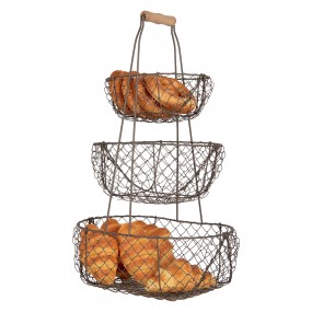 26Y5722 Storage Basket 30x22x50 cm Black Metal