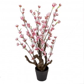 26PL0372 Fiore di ciliegio artificiale 70 cm Rosa Plastica