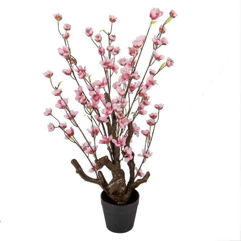 6PL0372 Fiore di ciliegio artificiale 70 cm Rosa Plastica