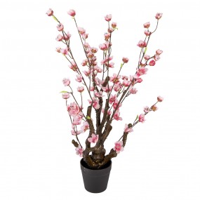 26PL0372 Fiore di ciliegio artificiale 70 cm Rosa Plastica