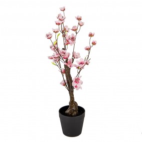 26PL0373 Fiore di ciliegio artificiale 48 cm Rosa Plastica