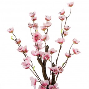 26PL0373 Fiore di ciliegio artificiale 48 cm Rosa Plastica