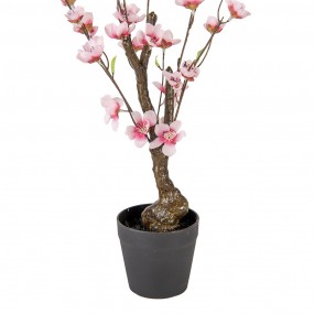 26PL0373 Fiore di ciliegio artificiale 48 cm Rosa Plastica