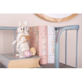 26PR4397 Dekorationsfigur Kaninchen 16 cm Beige Kunststoff