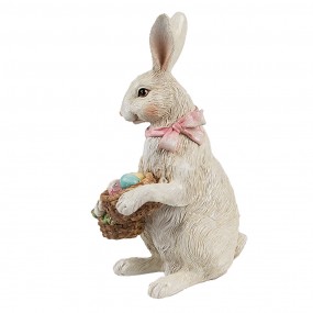 26PR4398 Figurine décorative Lapin 15 cm Beige Plastique