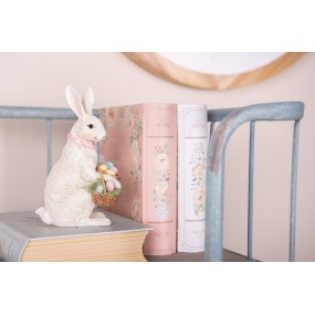 26PR4398 Figurine décorative Lapin 15 cm Beige Plastique