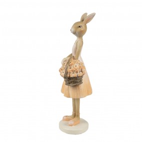 26PR4419 Decorative Figurine Rabbit 21 cm Beige Plastic