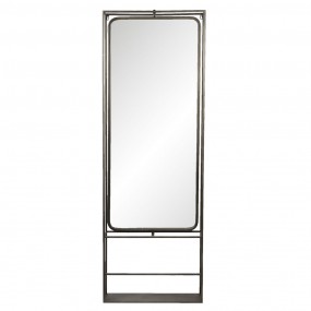 252S215 Spiegel 60x180 cm Braun Eisen Glas Rechteck Standspiegel