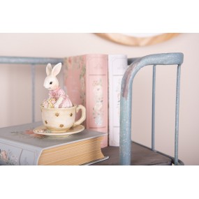 26PR4395 Figurine décorative Lapin 8x8x11 cm Beige Plastique