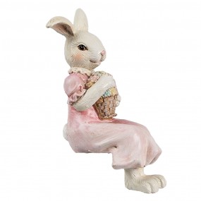 26PR4394 Decorative Figurine Rabbit 7x5x13 cm Beige Plastic