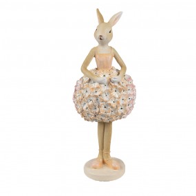 26PR4418 Figurine décorative Lapin 9x7x22 cm Beige Plastique