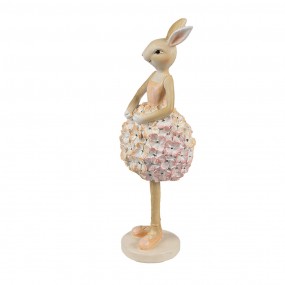 26PR4418 Decorative Figurine Rabbit 9x7x22 cm Beige Plastic