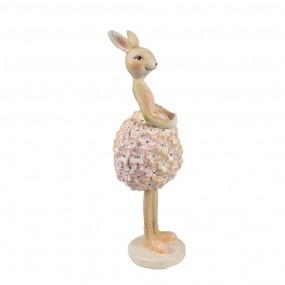 26PR4418 Decorative Figurine Rabbit 9x7x22 cm Beige Plastic