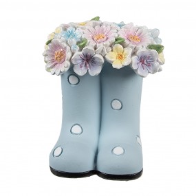 26PR5180 Dekorationsfigur Stiefel 10x10x12 cm Blau Kunststoff