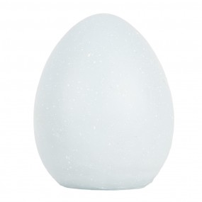 26PR5181 Decorative Figurine Egg 10x11x13 cm Blue Plastic