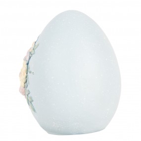 26PR5181 Decorative Figurine Egg 10x11x13 cm Blue Plastic