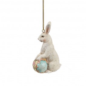 26PR4396 Easter Pendant Rabbit 6x3x9 cm Beige Plastic