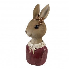 26PR4415 Figurine décorative Lapin 7x7x17 cm Beige Plastique