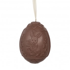 26PR5194 Easter Pendant Egg 11 cm Brown Plastic