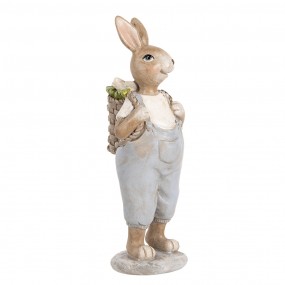 26PR5249 Figurine décorative Lapin 17 cm Beige Plastique