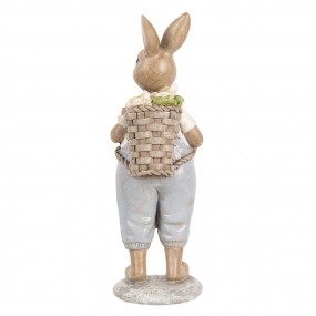 26PR5249 Figurine décorative Lapin 17 cm Beige Plastique