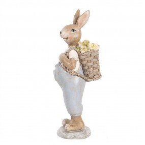 26PR5249 Figurine décorative Lapin 17 cm Beige Plastique