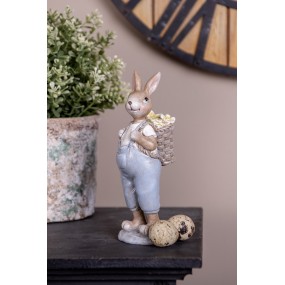 26PR5249 Decoratie Beeld Konijn 17 cm Beige Kunststof