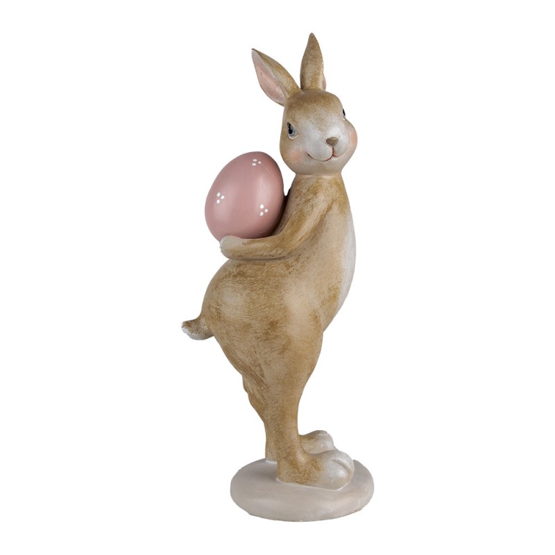 6PR5252 Figurine décorative Lapin 10x12x31 cm Beige Plastique