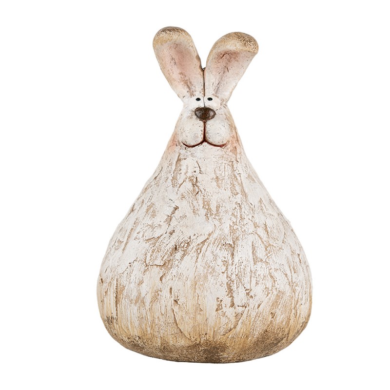 6PR5268 Decorative Figurine Rabbit 10x9x14 cm Beige Plastic