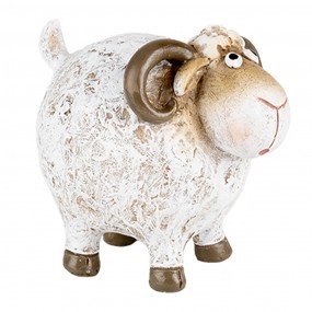 26PR5274 Decorative Figurine Sheep 9x7x8 cm White Plastic