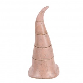 26PR5277 Figurine décorative Gnome 6x6x13 cm Rose Plastique