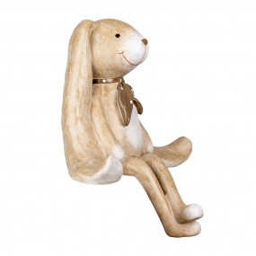 26PR5279 Decorative Figurine Rabbit 20x13x24 cm Brown Plastic