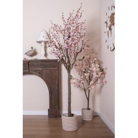 25PL0143 Fiore di ciliegio artificiale 185 cm Rosa Plastica