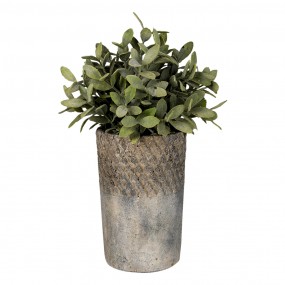 26TE0366 Bloempot  Ø 24x39 cm Grijs Steen Rond Bloempot binnen