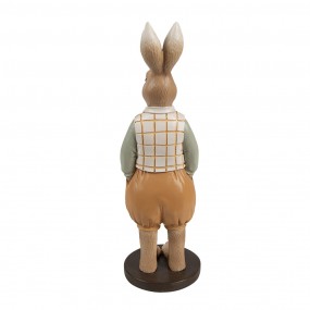 26PR5127 Figurine décorative Lapin 23 cm Marron Plastique